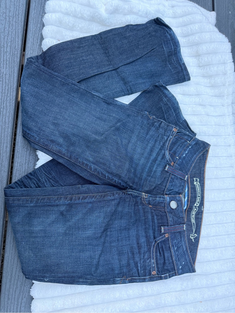 AE Women’s Dark Blue Denim Jeans